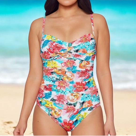 Bleu Rod Beattie Blooming Chic Underwire One Piece